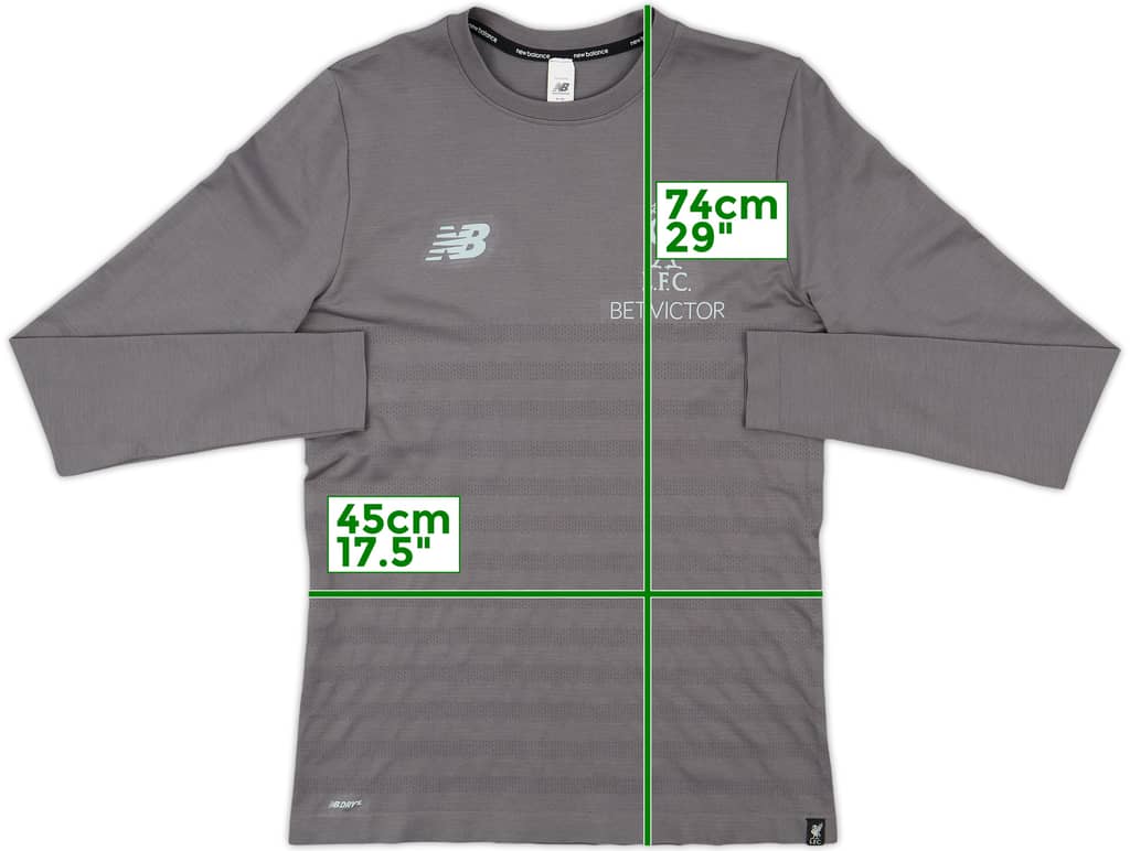 2018-19 Liverpool New Balance Training L/S Shirt - 10/10 - (M)