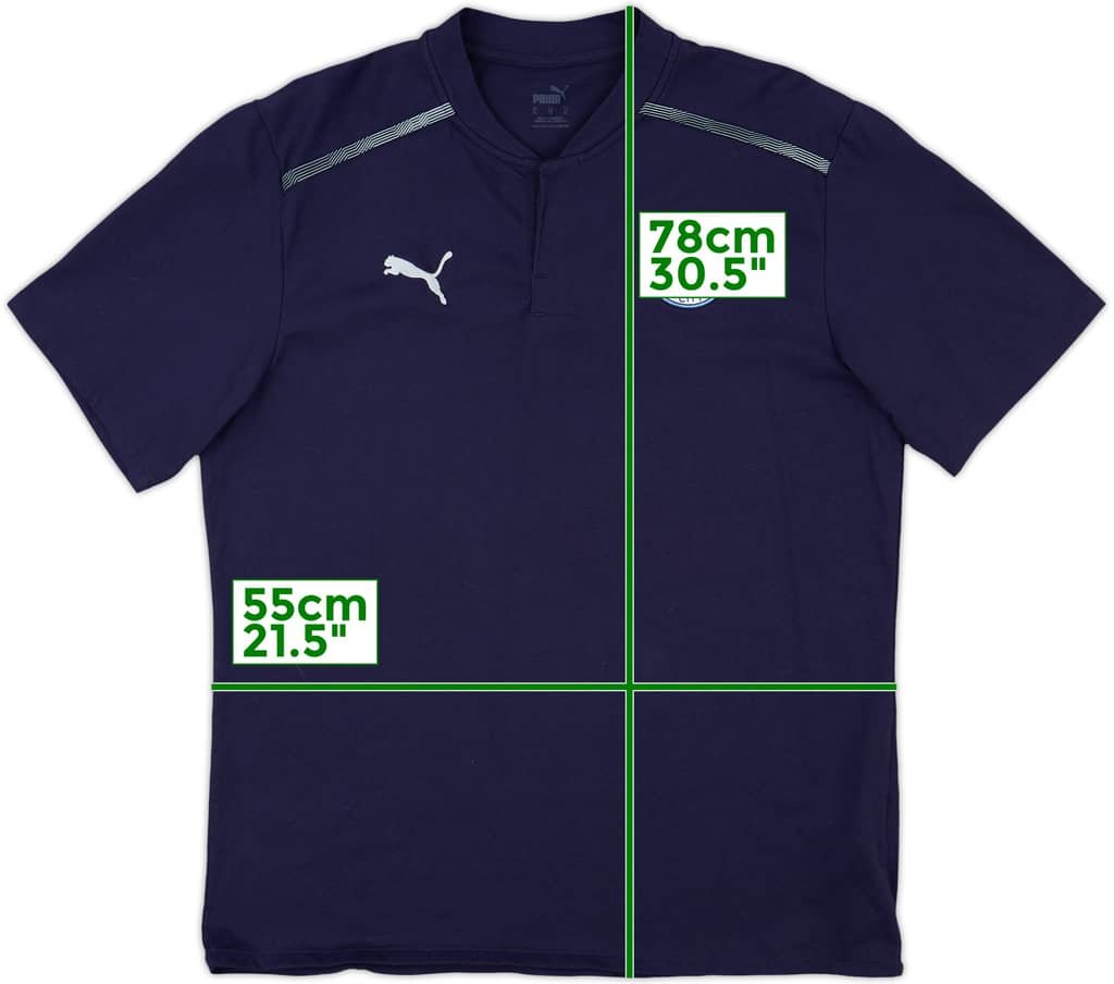 2021-22 Manchester City Puma Polo Shirt - 9/10 - (XL)