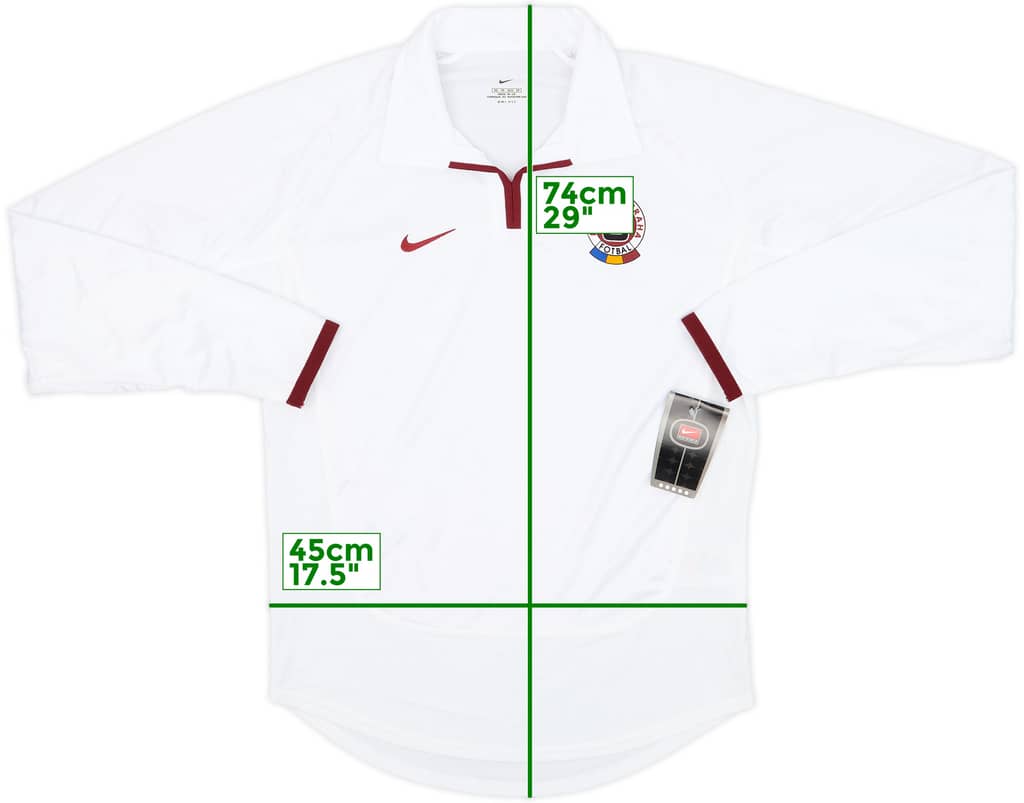2001-02 Sparta Prague Player Issue Away L/S Shirt (XS)