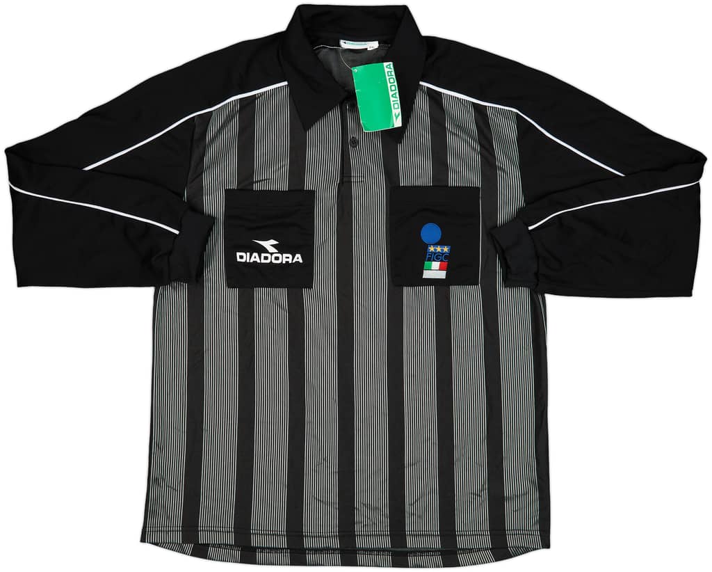 1990s Italy FIGC Diadora Referee L/S Shirt (XXL)