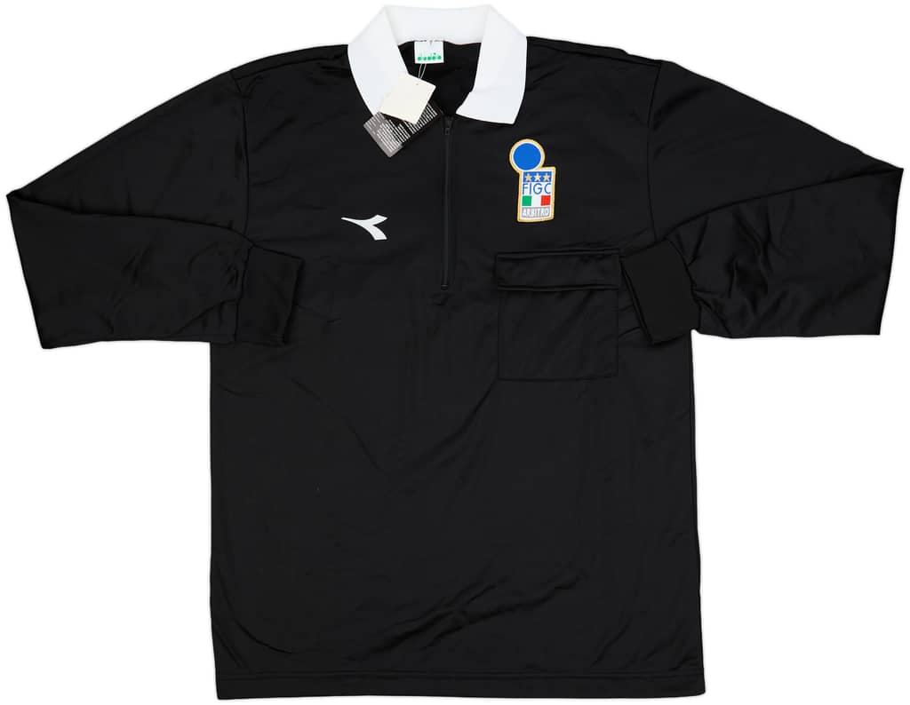 1990s Italy FIGC Diadora Referee L/S Shirt (XL)