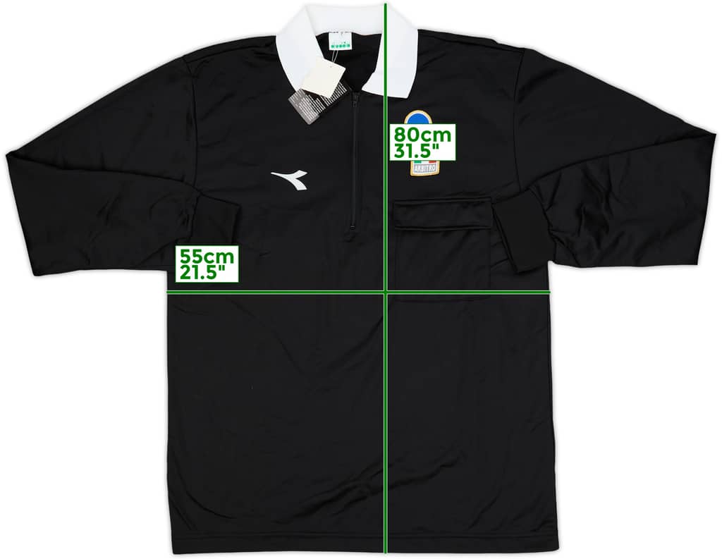 1990s Italy FIGC Diadora Referee L/S Shirt (XL)