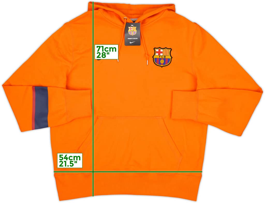2012-13 Barcelona Nike Hooded Sweat Top (L)