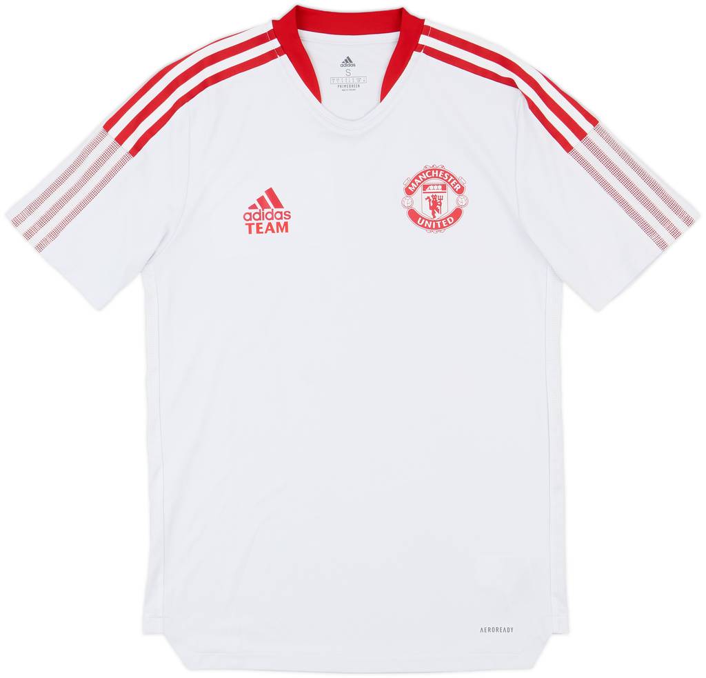 2021-22 Manchester United adidas Staff Issue Training Shirt Team - 8/10 - (S)