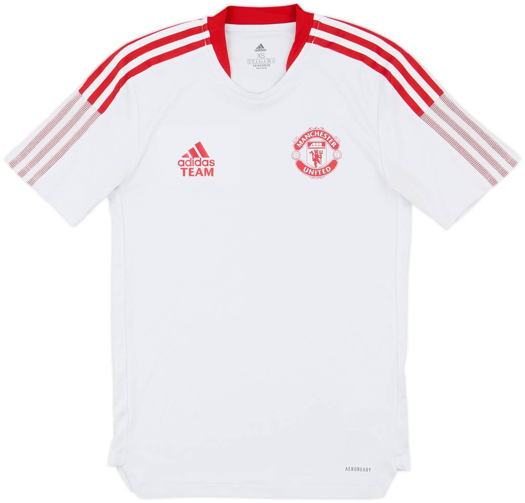 2021-22 Manchester United adidas Staff Issue Training Shirt Team - 10/10 - (XS)