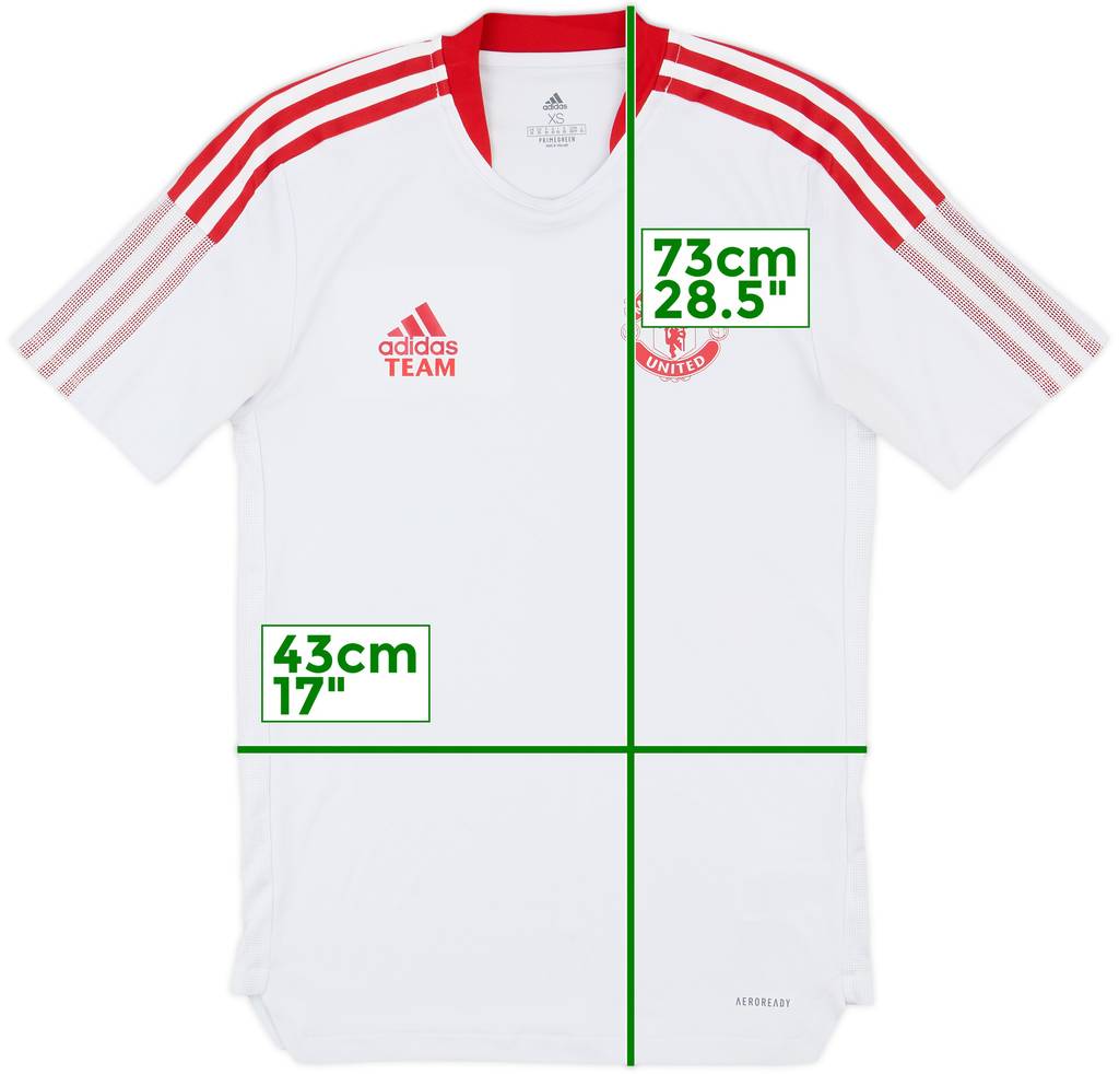 2021-22 Manchester United adidas Staff Issue Training Shirt Team - 10/10 - (XS)