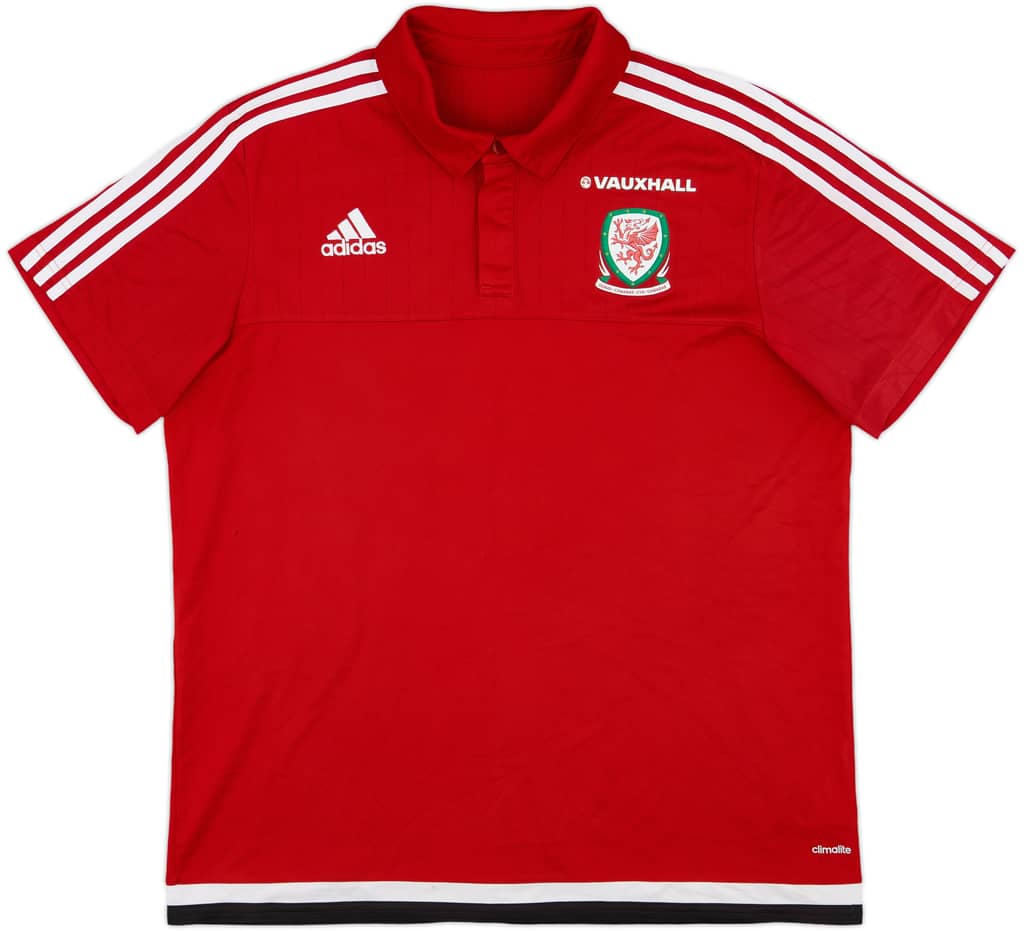 2015-16 Wales adidas Polo Shirt - 7/10 - (XL)