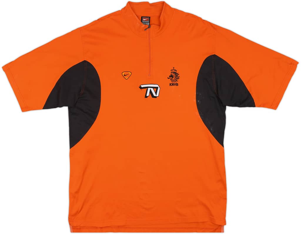 1998-99 Netherlands Nike 1/4 Zip Polo Shirt - 8/10 - (XL)