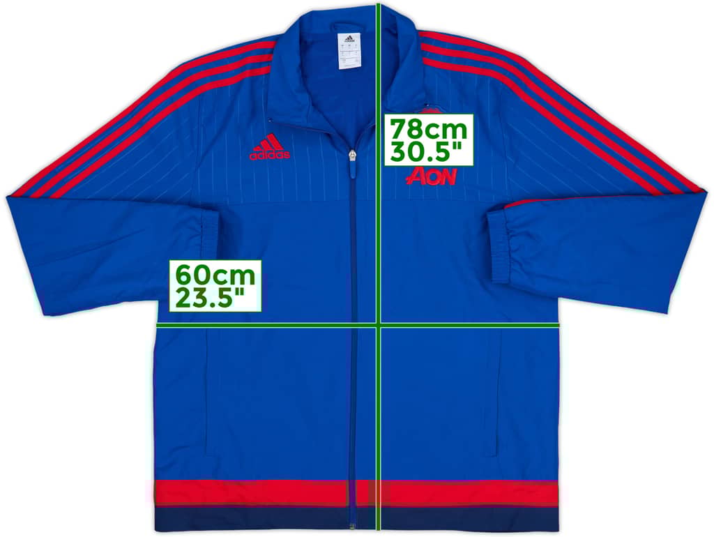 2015-16 Manchester United adidas Track Jacket - 10/10 - (L)