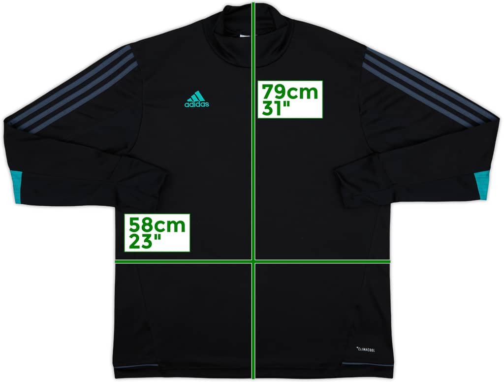 2017-18 Real Madrid adidas Drill Top - 10/10 - (3XL)
