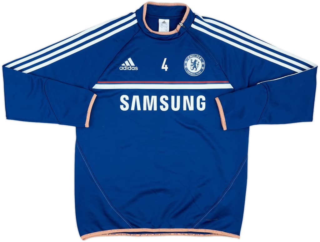 2013-14 Chelsea Player Issue 1/4 Zip Sweat Top #4 (David Luiz) - 5/10 - (L/XL)