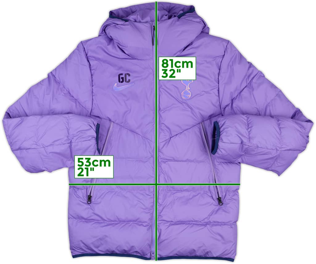 2019-20 Tottenham Staff Issue Hooded Padded Bench Coat 'GC'