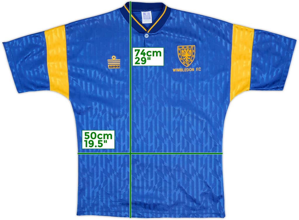1991-92 Wimbledon Home Shirt - 8/10 - (M)