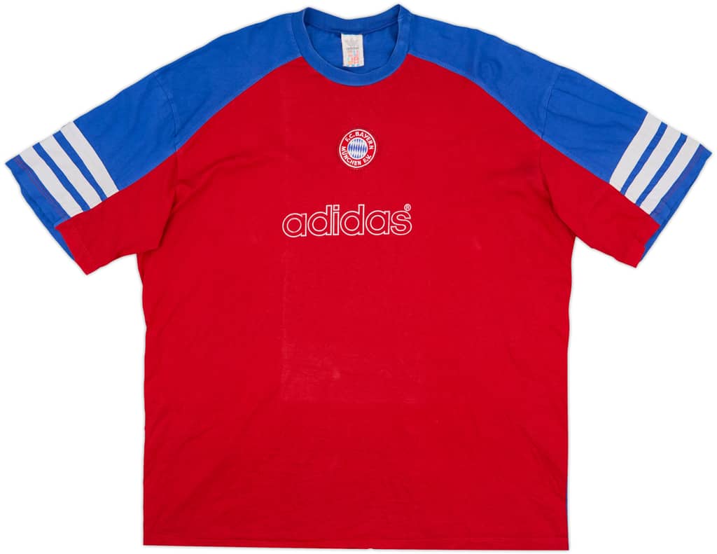 1995-96 Bayern Munich adidas Cotton Tee - 8/10 - (XL)