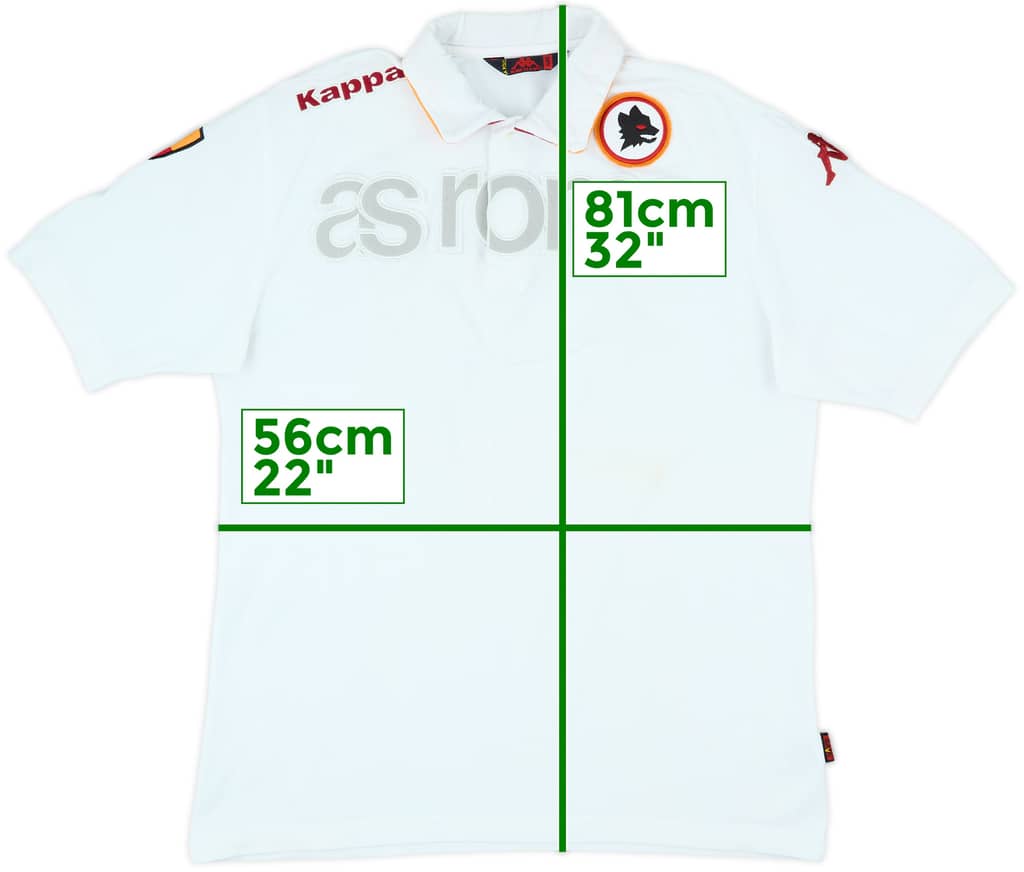 2003-04 Roma Kappa Polo Shirt - 7/10 - (XL)