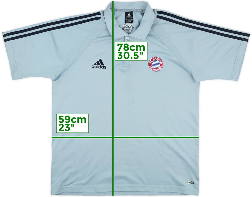 2004-05 Bayern Munich adidas Polo Shirt - 8/10 - (L/XL)