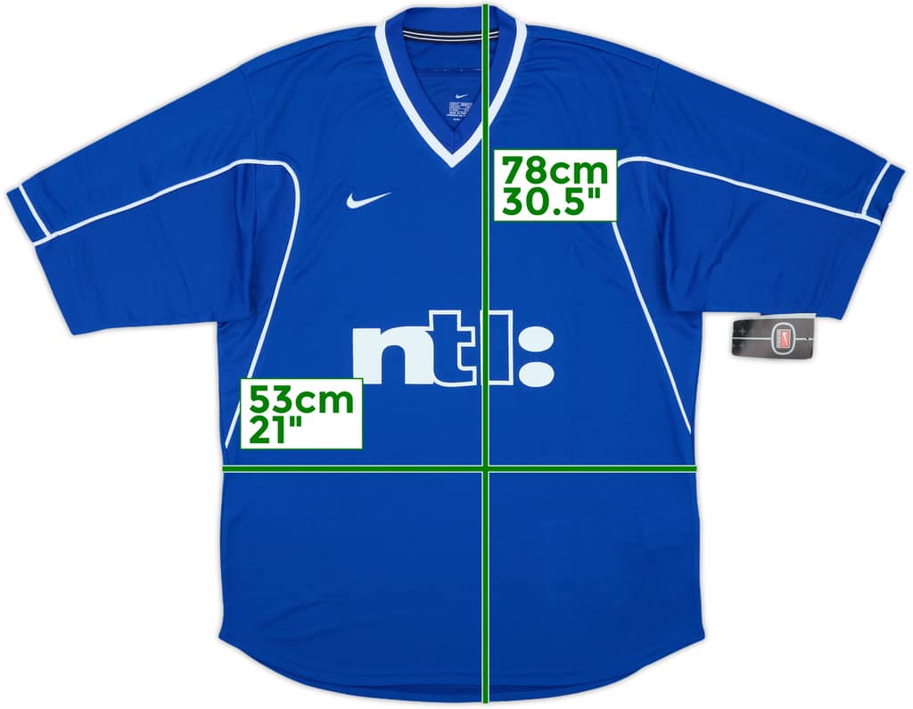 1999-01 Rangers Player Issue Home Shirt (M)