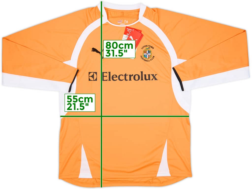 2007-08 Luton Town Away L/S Shirt (L)