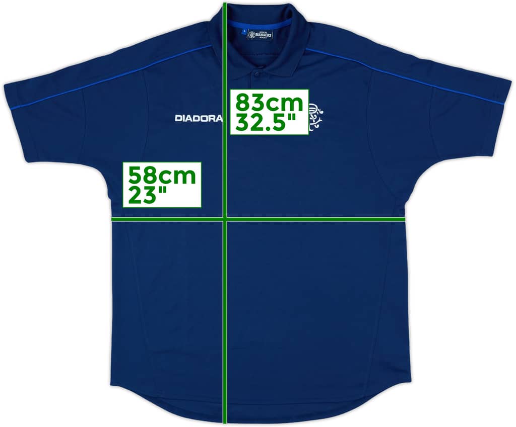 2003-04 Rangers Diadora Polo Shirt - 9/10 - (L)