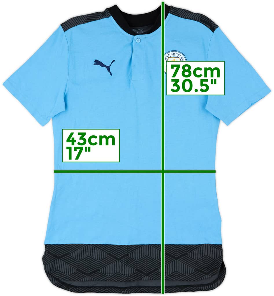 2019-20 Manchester City Puma Polo Shirt - 8/10 - (M)