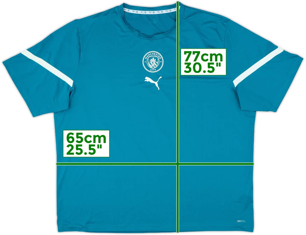 2021-22 Manchester City Puma Training Shirt - 7/10 - (XXL)