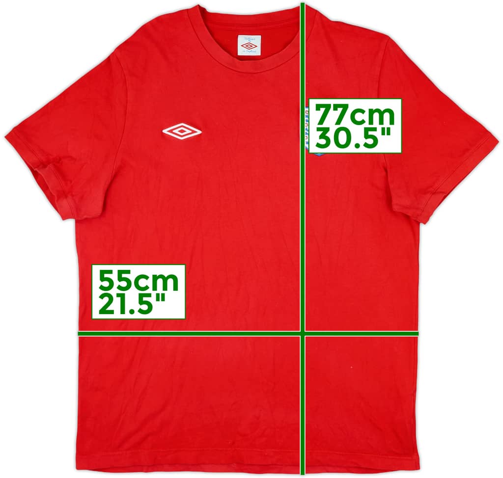 2010-11 England Umbro Training Shirt - 9/10 - (L)