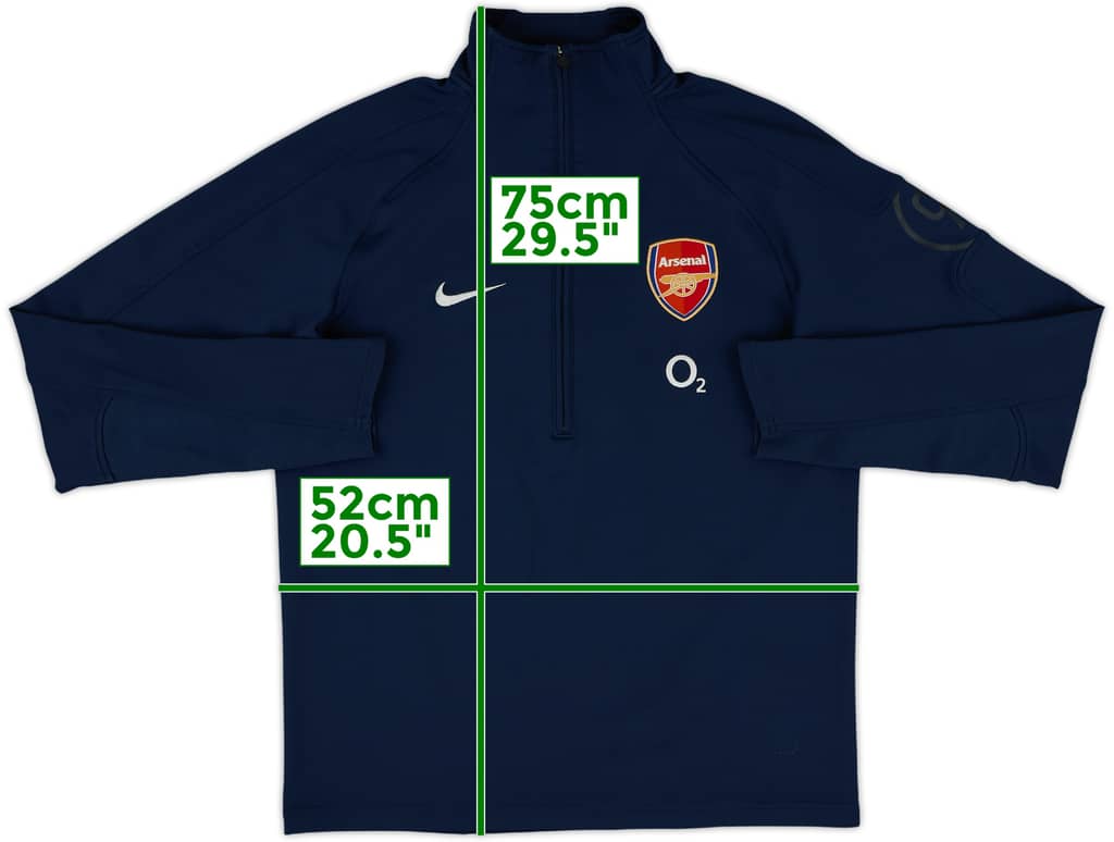 2005-06 Arsenal Nike 1/2 Zip Drill Top - 7/10 - (L)