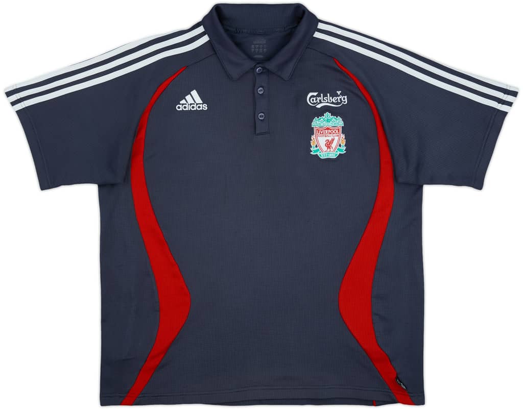 2006-07 Liverpool adidas Polo Shirt - 8/10 - (XL)