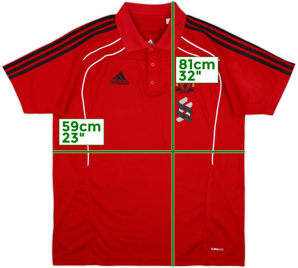 2010-11 Liverpool adidas Polo Shirt - 10/10 - (XL)