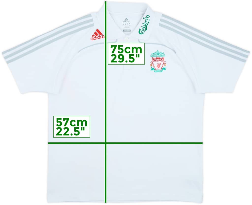 2008-09 Liverpool adidas Polo Shirt - 8/10 - (L/XL)