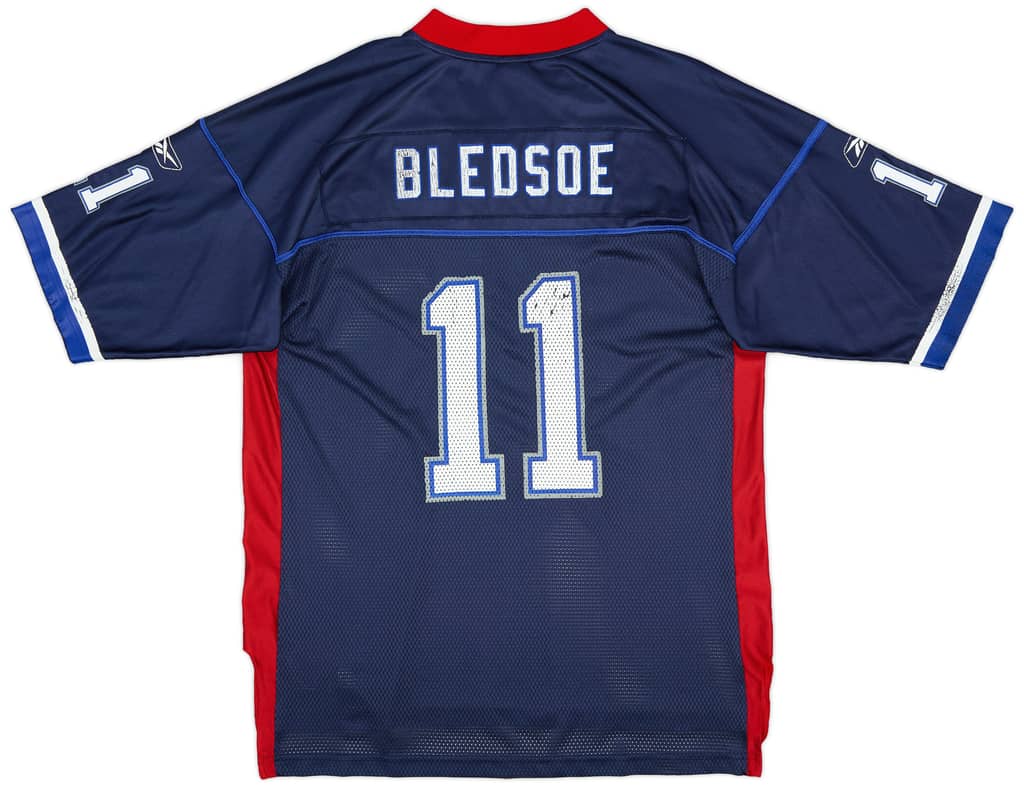 2002-04 Buffalo Bills Bledsoe #11 Reebok On Field Home Jersey (Good) L