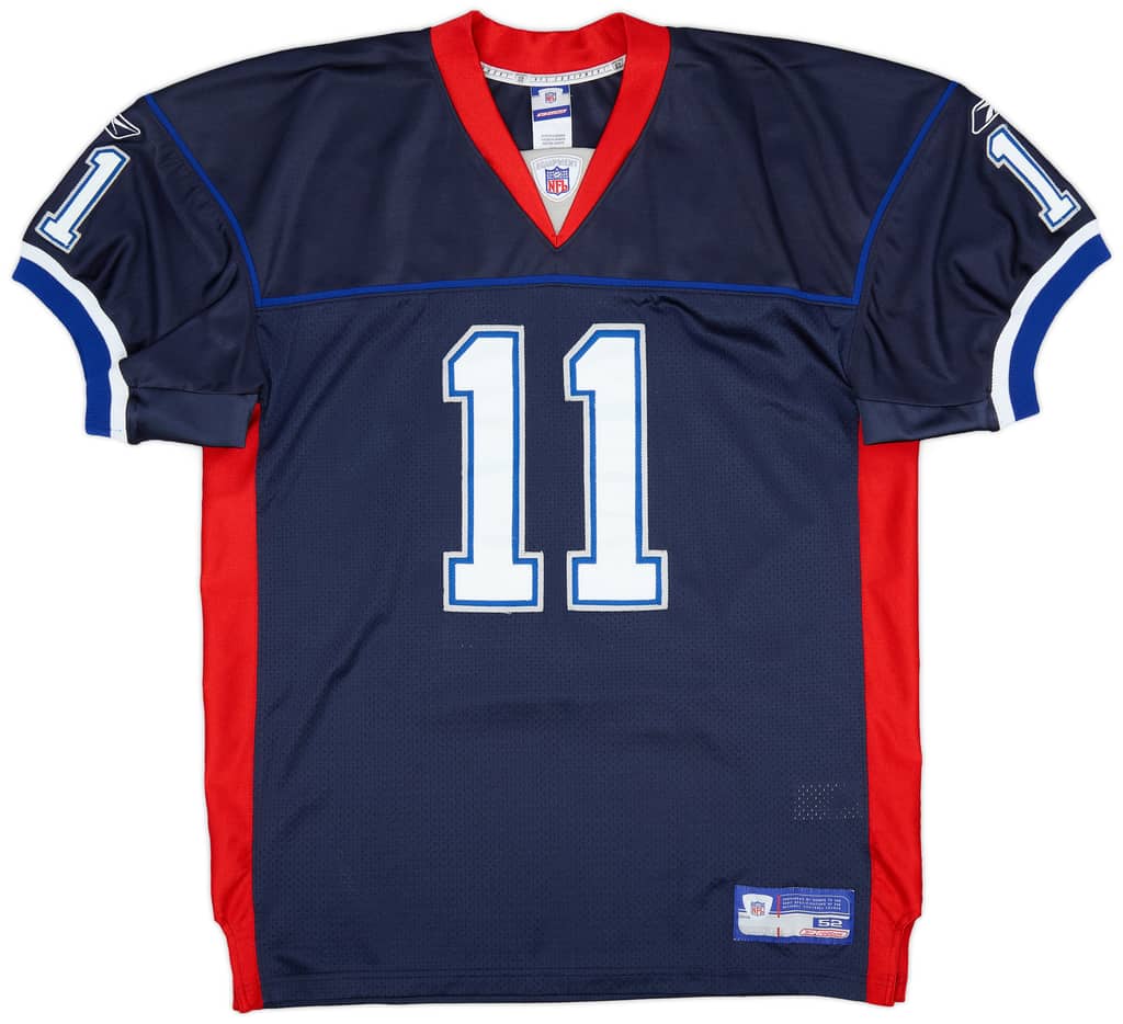 2002-04 Buffalo Bills Bledsoe #11 Authentic Reebok Home Jersey (Excellent) XXL