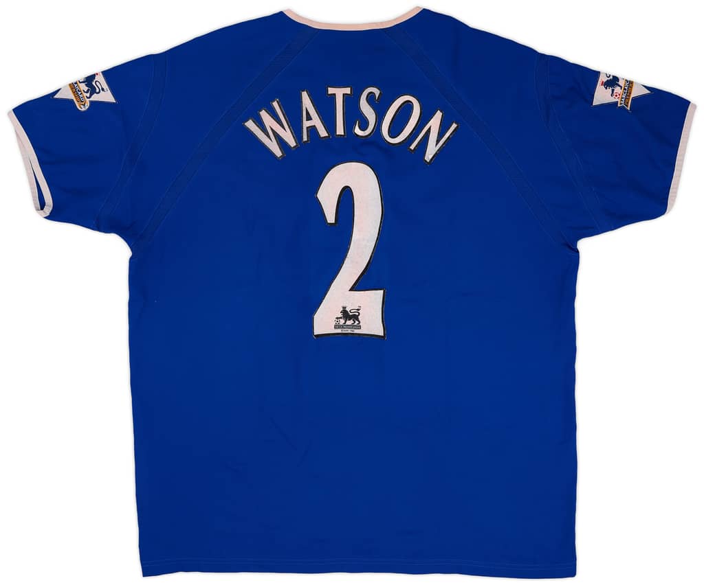 2003-04 Everton Home Shirt Watson #2 - 7/10 - (XL)