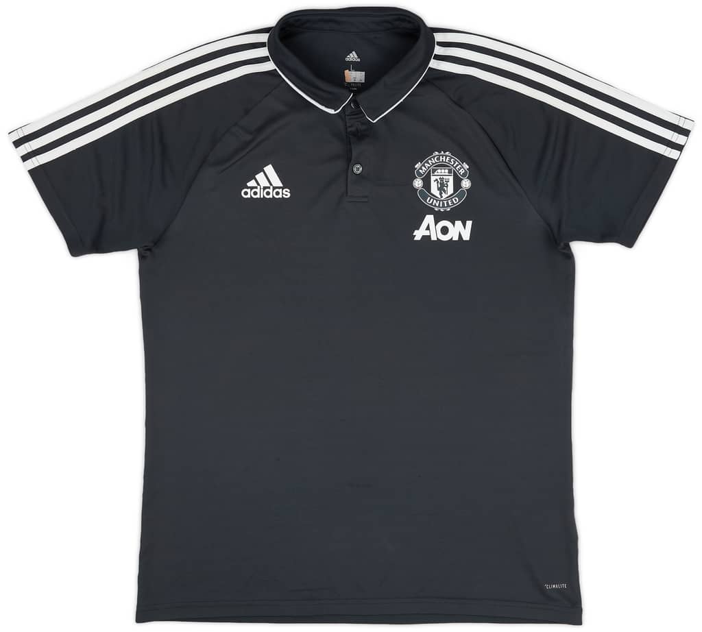 2017-18 Manchester United adidas Polo Shirt - 8/10 - (L)