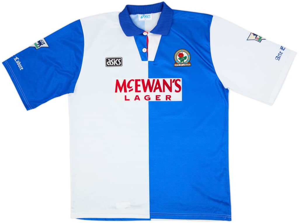 1994-95 Blackburn Home Shirt Warhurst #24 - 7/10 - (XL)
