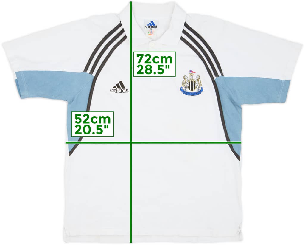 2000-01 Newcastle United adidas Polo Shirt - 8/10 - (XL)