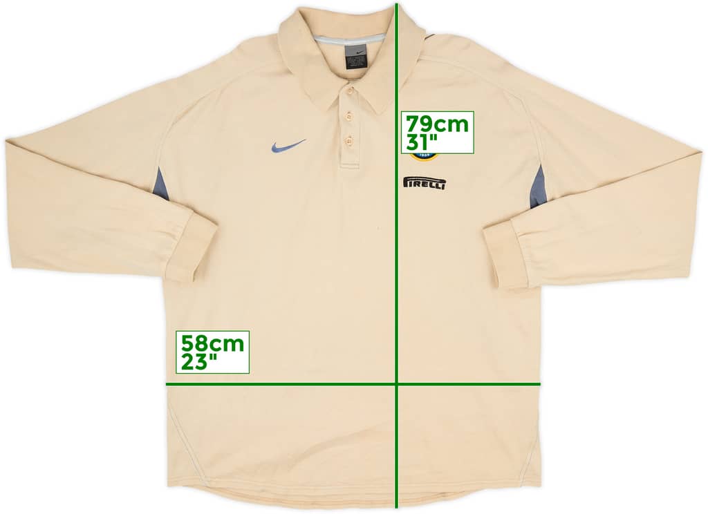 2002-03 Inter Milan Nike Polo L/S Shirt - 5/10 - (L)