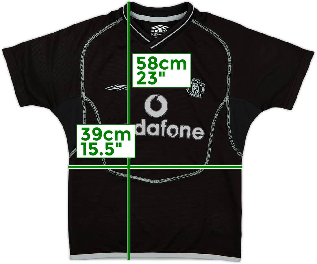 2000-02 Manchester United GK Shirt - 8/10 - (7-8 Years)