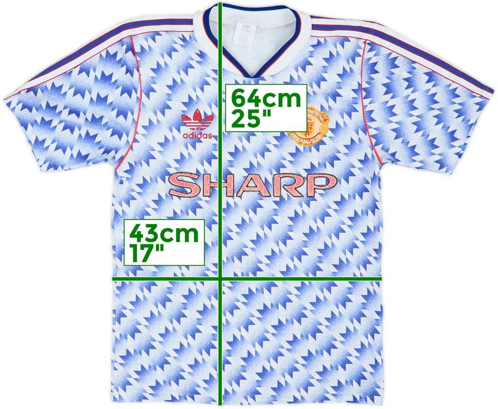 1990-92 Manchester United Away Shirt - 5/10 - (S)