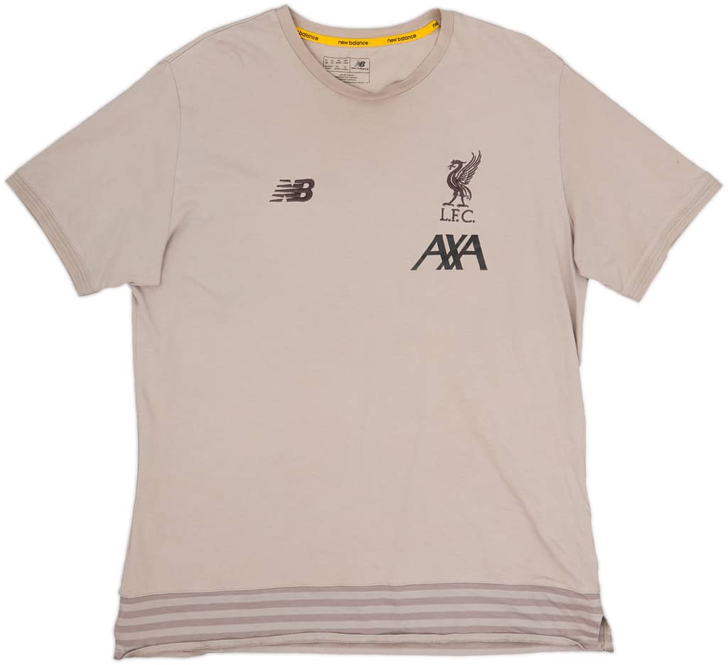 2018-19 Liverpool New Balance Cotton Tee - 9/10 - (XL)