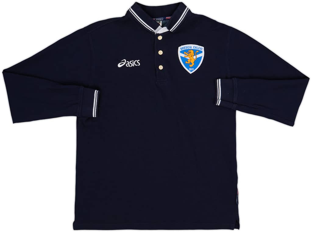 Camiseta Polo de manga larga Asics del Brescia 2006-07 - 8/10 - (S)