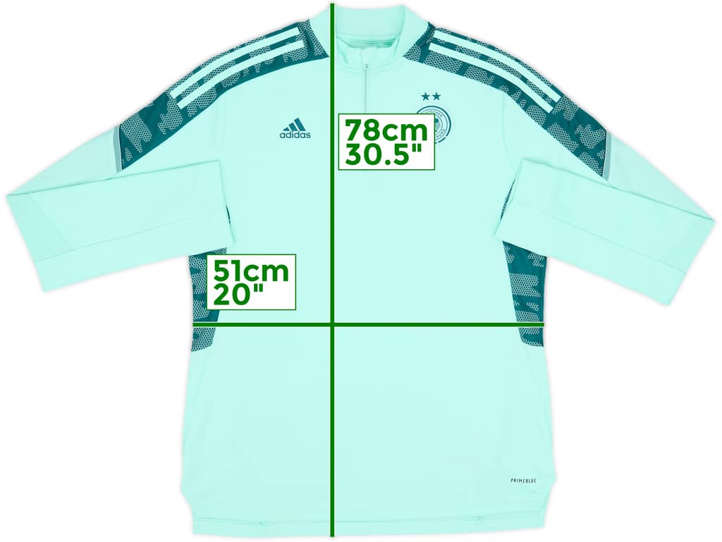 2020-21 Germany adidas 1/4 Zip Training Top - 8/10 - (L)