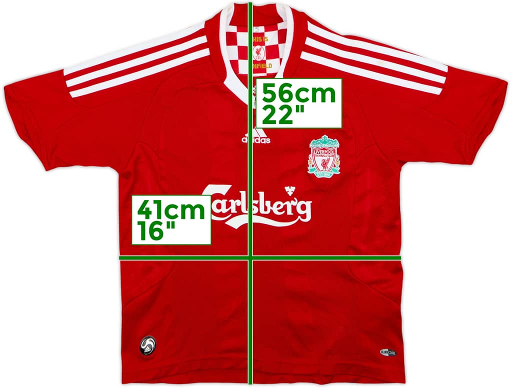 2008-10 Liverpool Home Shirt - 6/10 - (S.Boys)