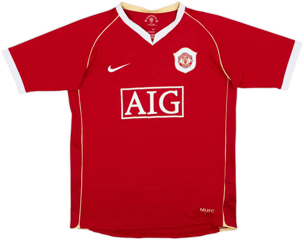 2006-07 Manchester United Home Shirt - 6/10 - (XL.Boys)