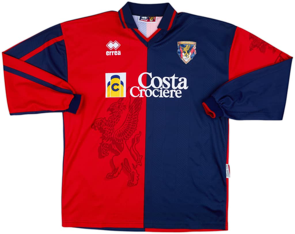 1997-98 Genoa Home L/S Shirt - 9/10 - (L)