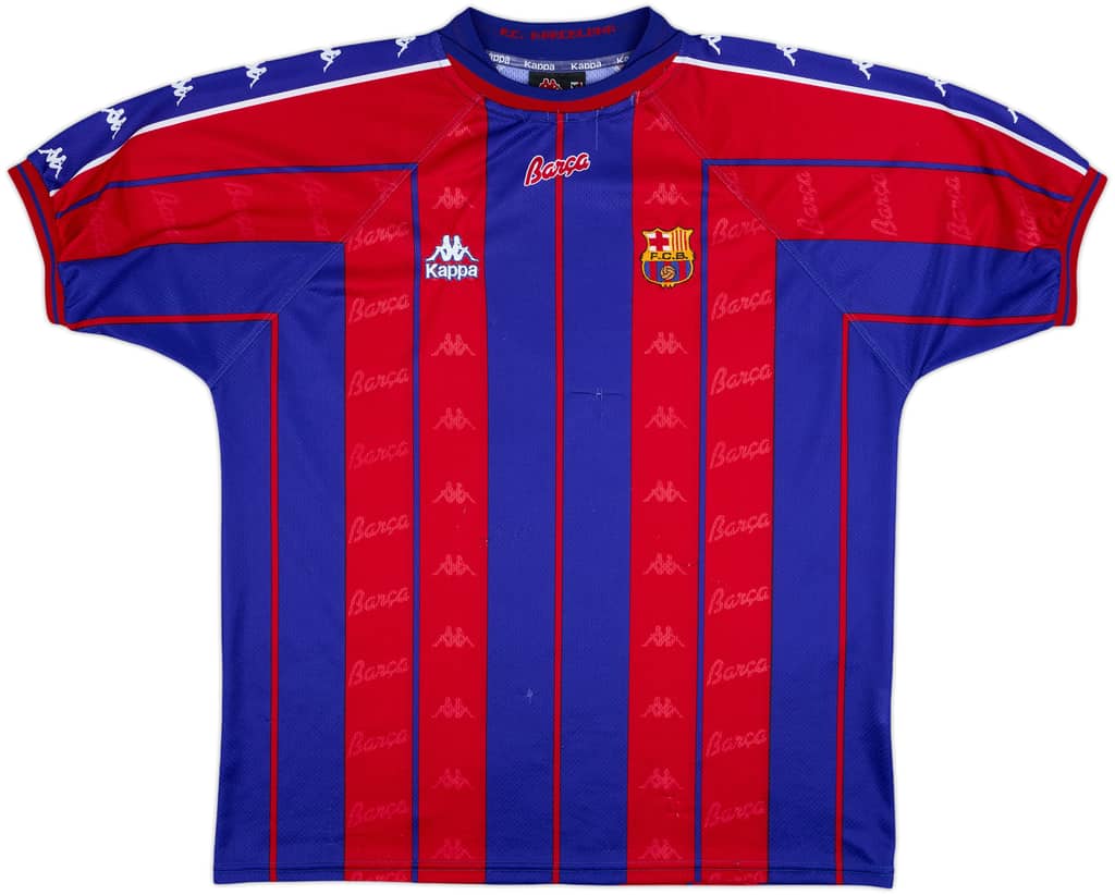 1997-98 Barcelona Home Shirt - 8/10 - (XL)