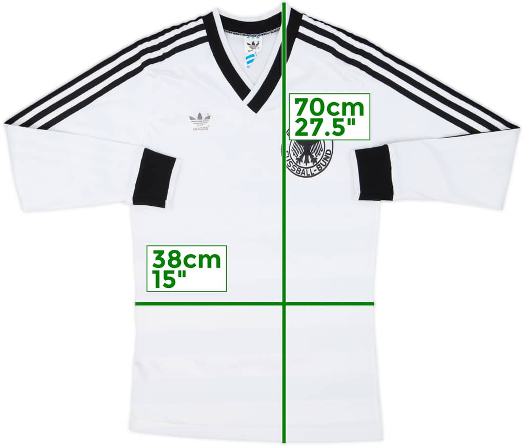 1984-86 West Germany Home L/S Shirt - 8/10 - (S)