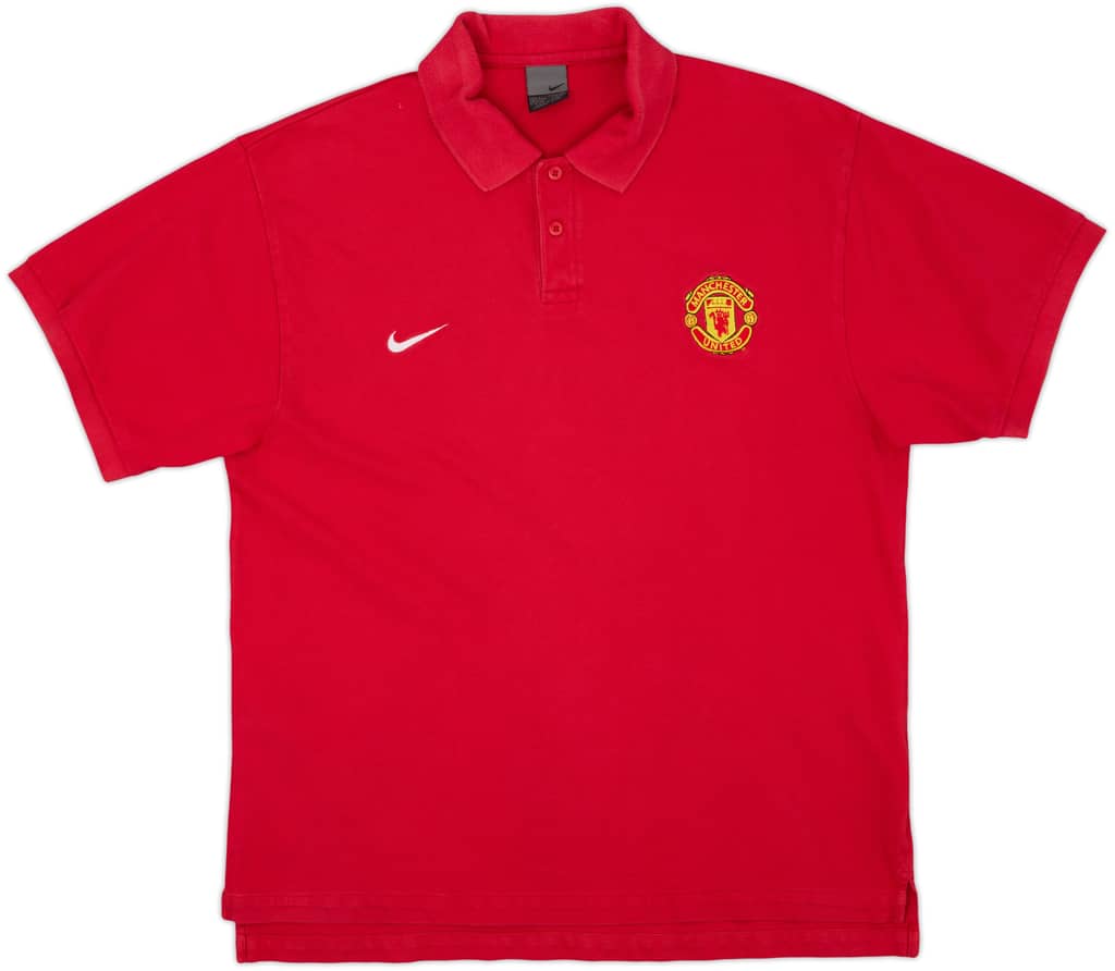 2007-08 Manchester United Nike Polo Shirt - 6/10 - (L)