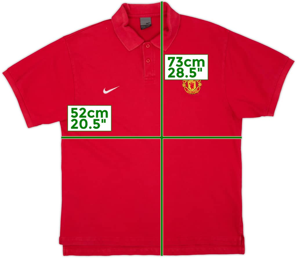 2007-08 Manchester United Nike Polo Shirt - 6/10 - (L)