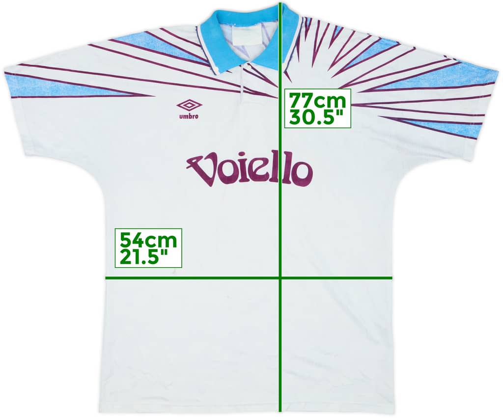 1991-93 Napoli Away Shirt - 3/10 - (L)